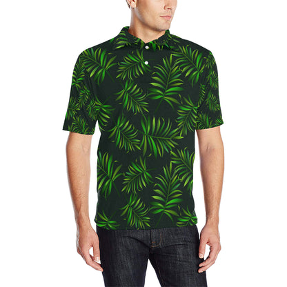 Rainforest Pattern Print Design RF03 Men Polo Shirt