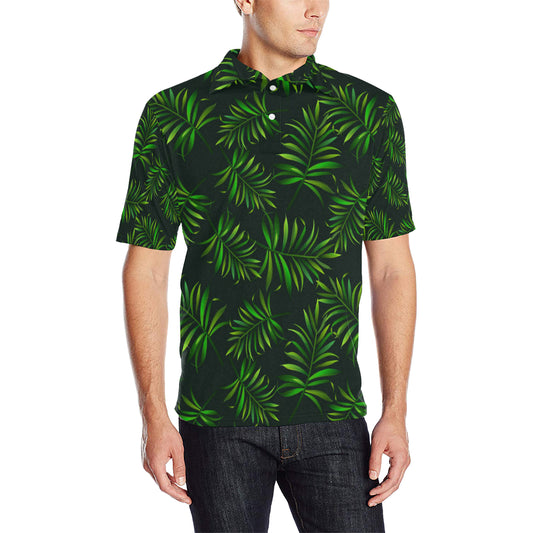 Rainforest Pattern Print Design RF03 Men Polo Shirt