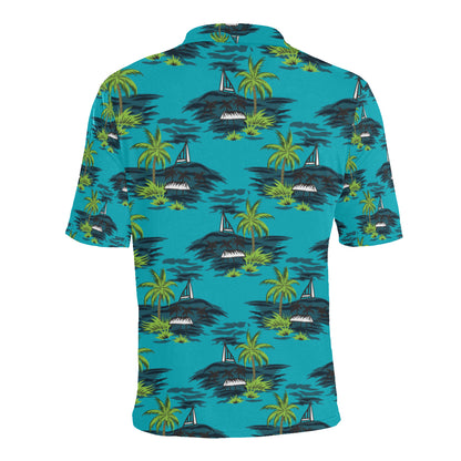 Pacific island Pattern Print Design A01 Men Polo Shirt