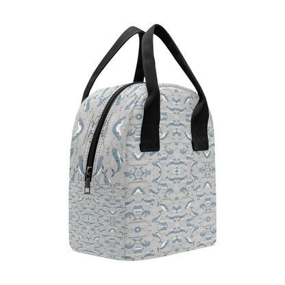 Narwhal Pattern Print Insulated Lunch Bag