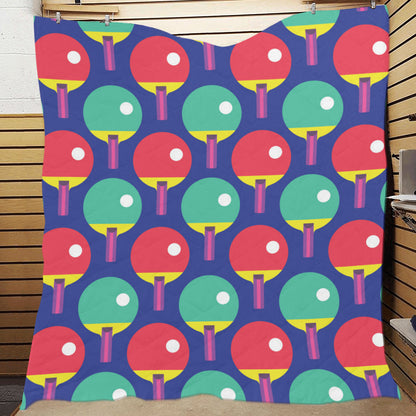 Ping Pong Pattern Print Design A03 Premium Quilt