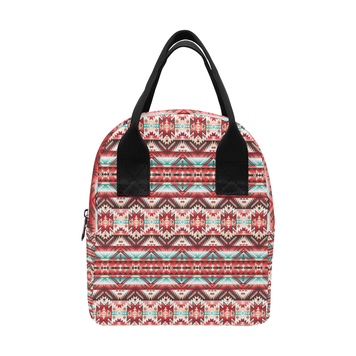 Aztec Western Style Print Pattern Insulated Lunch Bag
