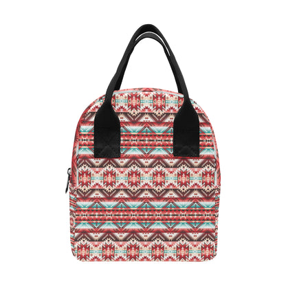 Aztec Western Style Print Pattern Insulated Lunch Bag