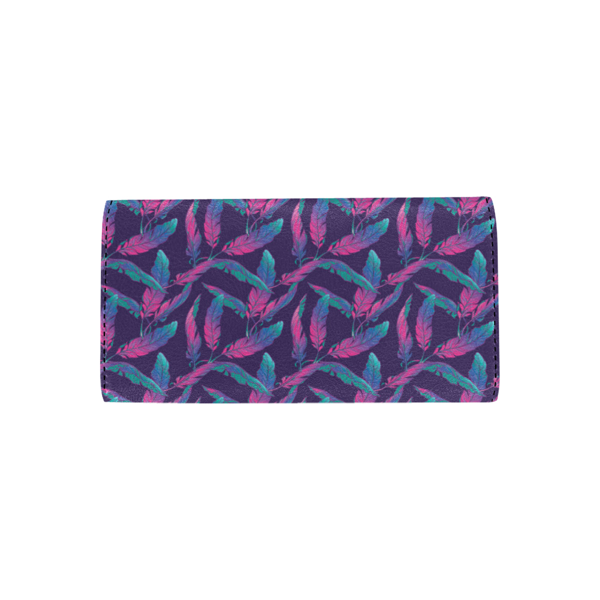 Banana Leaf Pattern Print Design 08 Women's Trifold Wallet