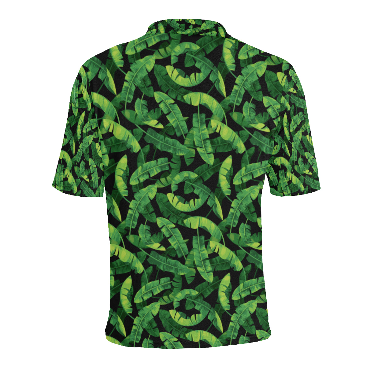 Banana Leaf Pattern Print Design 02 Men Polo Shirt