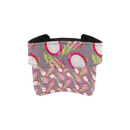 Dragonfruit Pattern Print Design DF03 Unisex Sun Visor