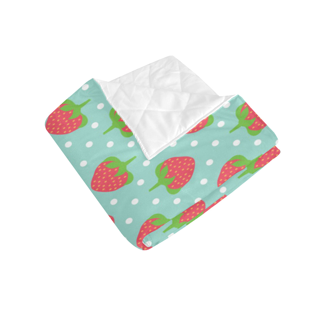 Strawberry Pattern Print Design SB06 Premium Quilt