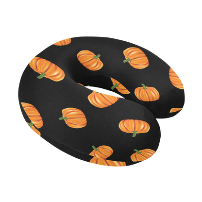 Pumpkin Pattern Print Design A05 U-Shaped Travel Neck Pillow