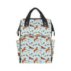 Horse Cute Themed Pattern Print Diaper Bag Backpack