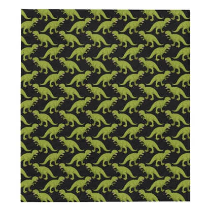 T Rex Pattern Print Design A02 Premium Quilt