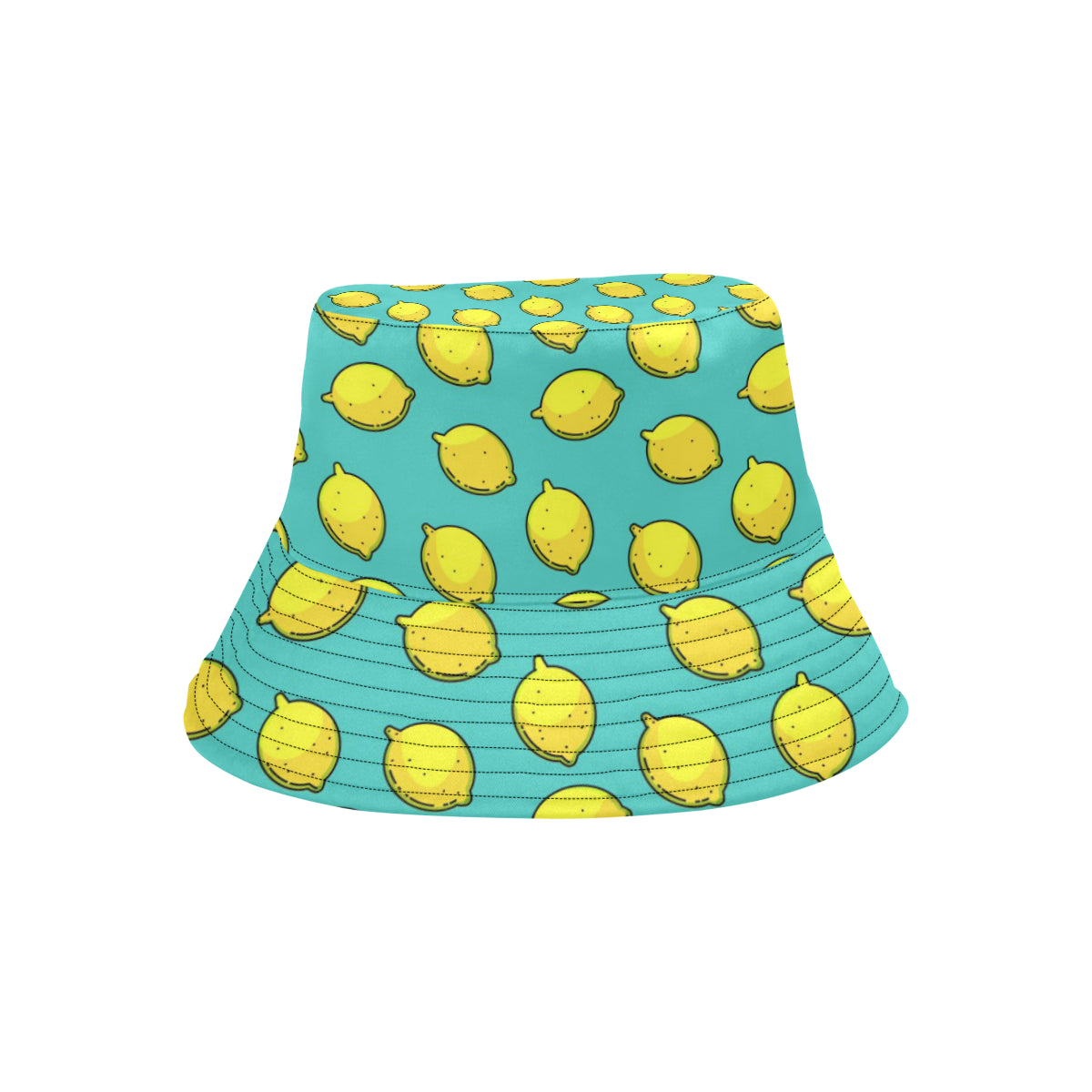 Lemon Pattern Print Design LM04 Unisex Bucket Hat