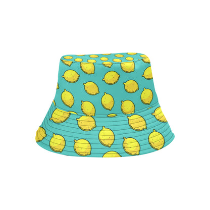 Lemon Pattern Print Design LM04 Unisex Bucket Hat