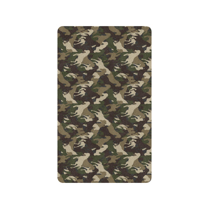 Horse Camo Themed Design Print Rubber Doormat
