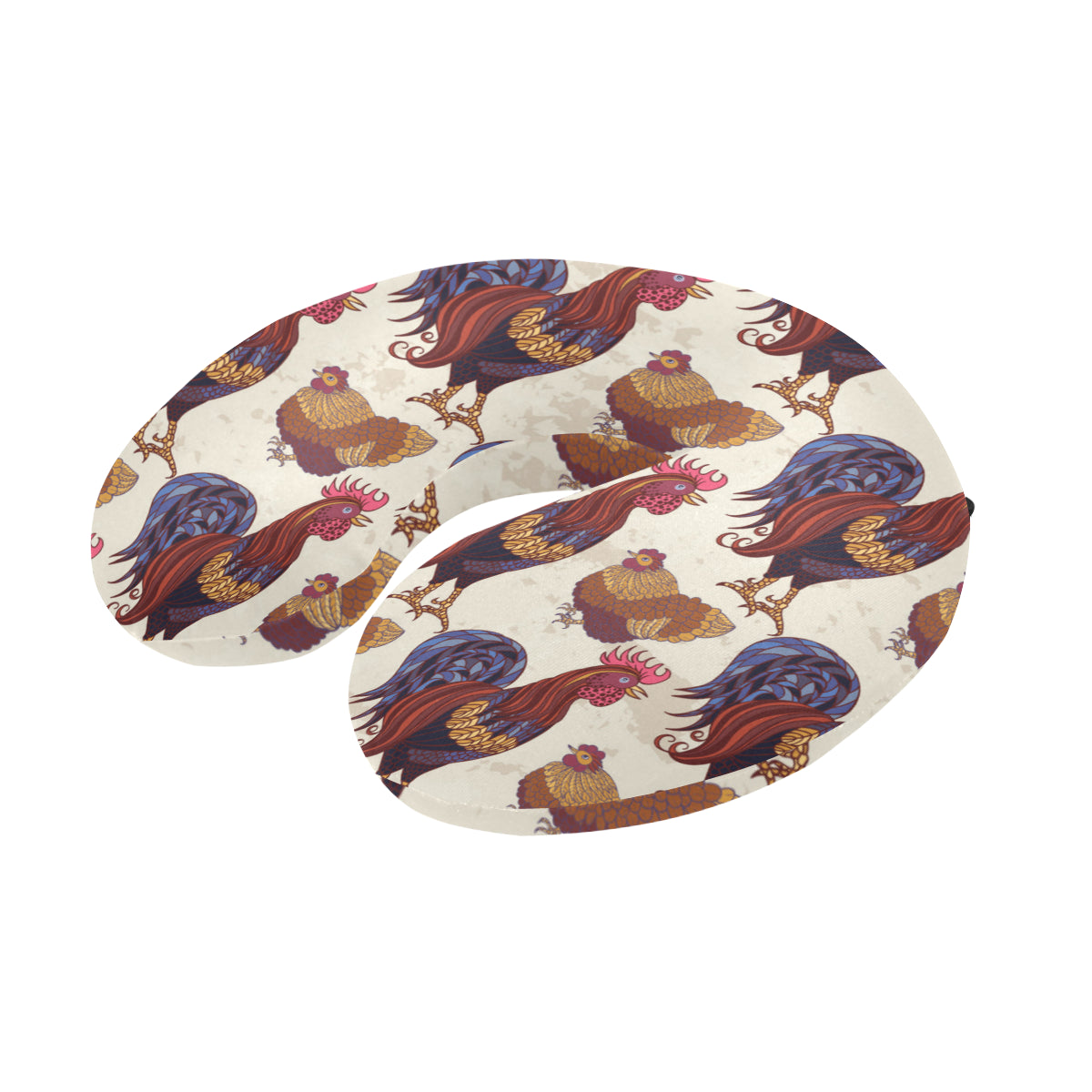Rooster Pattern Print Design A03 U-Shaped Travel Neck Pillow
