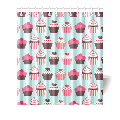 CupCake Print Pattern Shower Curtain