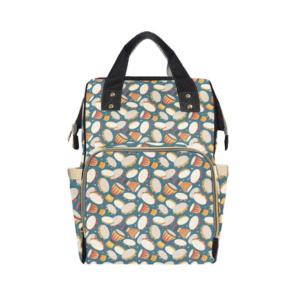 Tambourine Pattern Print Design 01 Diaper Bag Backpack