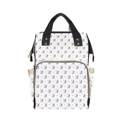 Bull Terriers Pattern Print Design 06 Diaper Bag Backpack