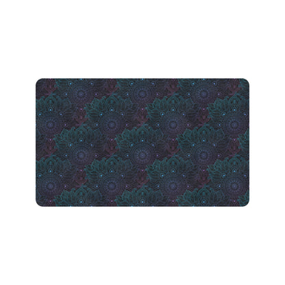 Boho Floral Mandala Rubber Doormat