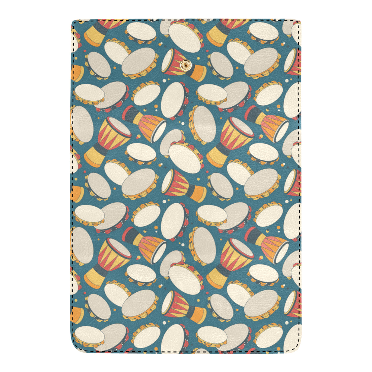 Tambourine Pattern Print Design 01 Women's Trifold Wallet