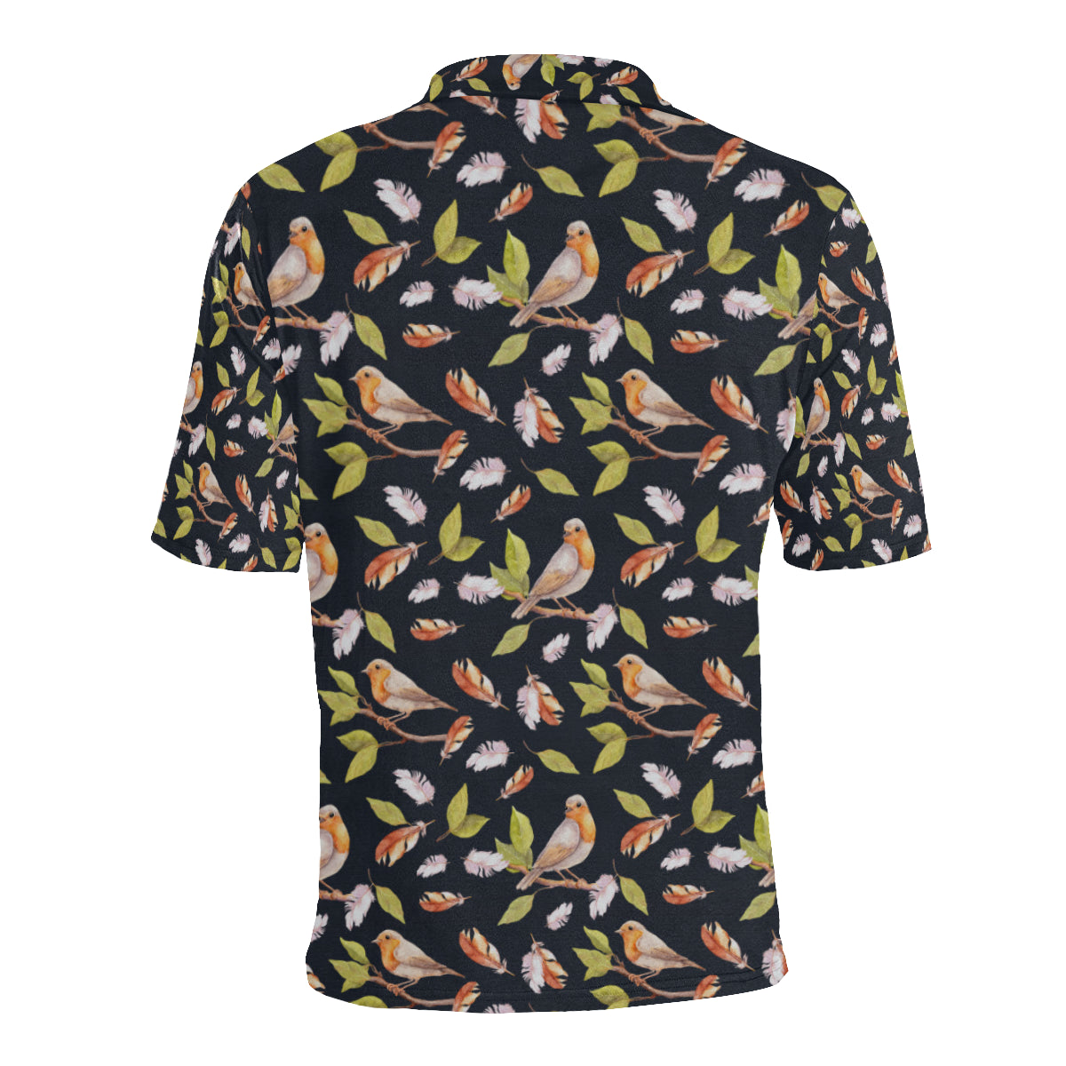 Birds Pattern Print Design 02 Men Polo Shirt