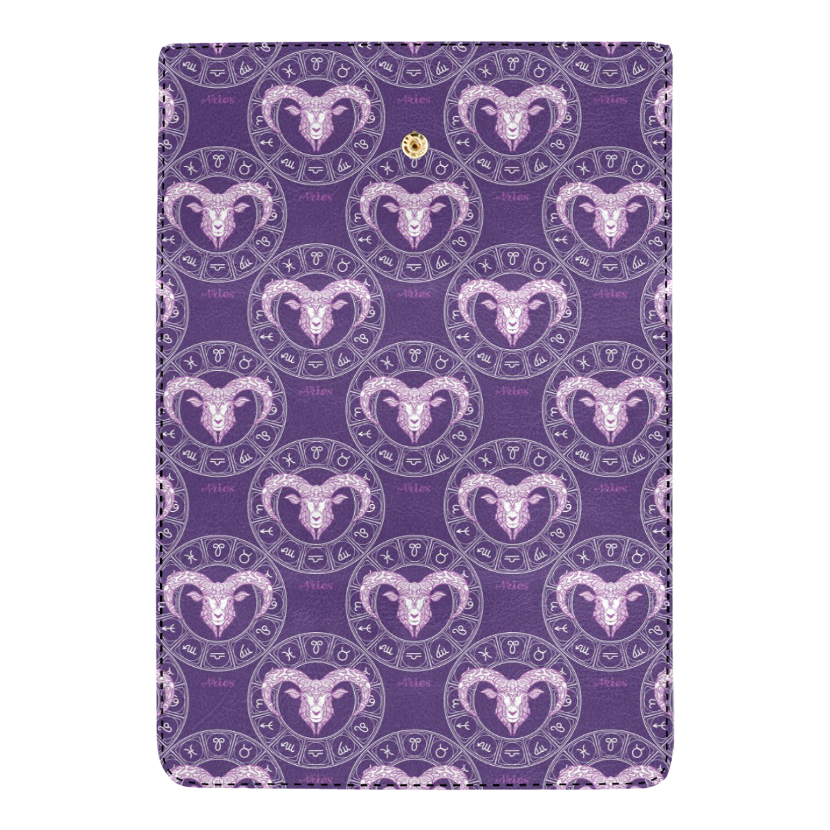 Aries Zodiac Pattern Print Design 02 Women's Trifold Wallet