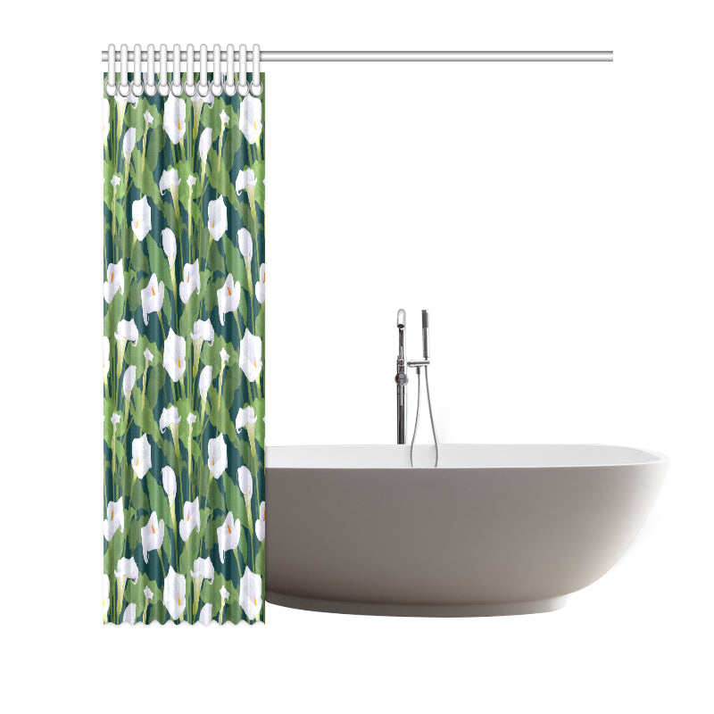 Lily Pattern Print Design 04 Shower Curtain