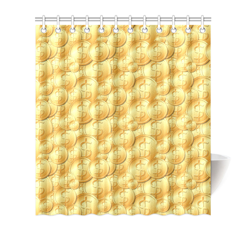 Dollar Pattern Print Design DO03 Shower Curtain