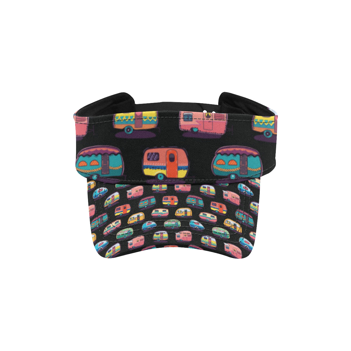 Camper Camping Pattern Unisex Sun Visor
