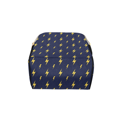 Lightning Thunder Pattern Print Design 03 Diaper Bag Backpack