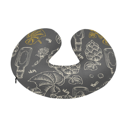 Hope Pattern Print Design 01 U-Shaped Travel Neck Pillow