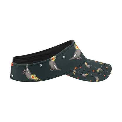 Cockatiel Pattern Print Design 02 Unisex Sun Visor