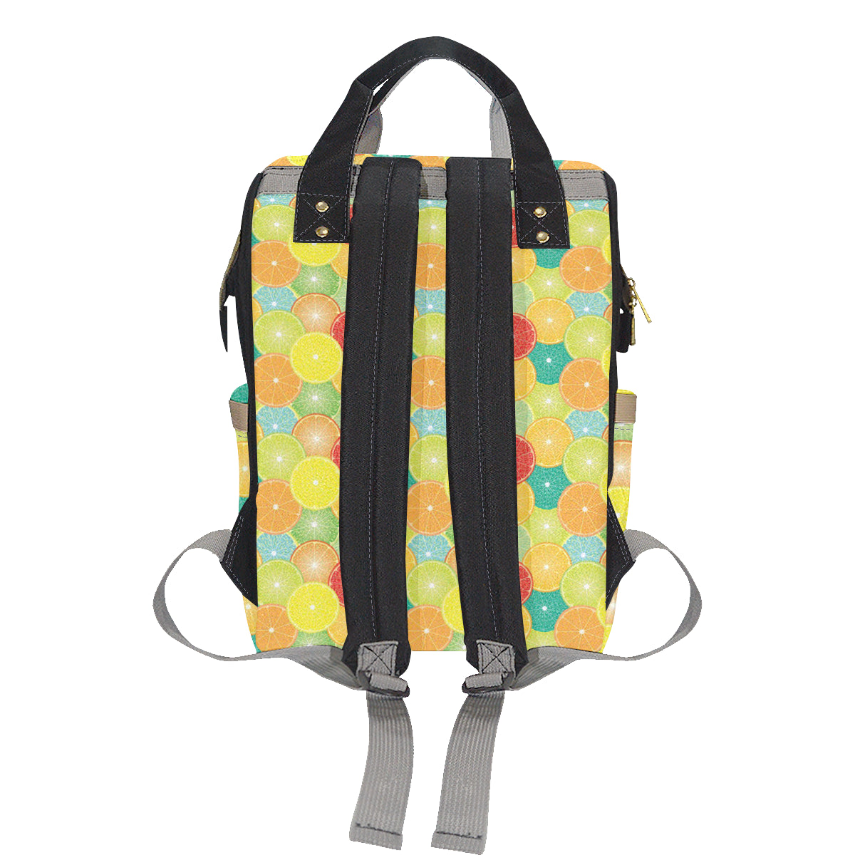 Citrus  Pattern Print Design 01 Diaper Bag Backpack