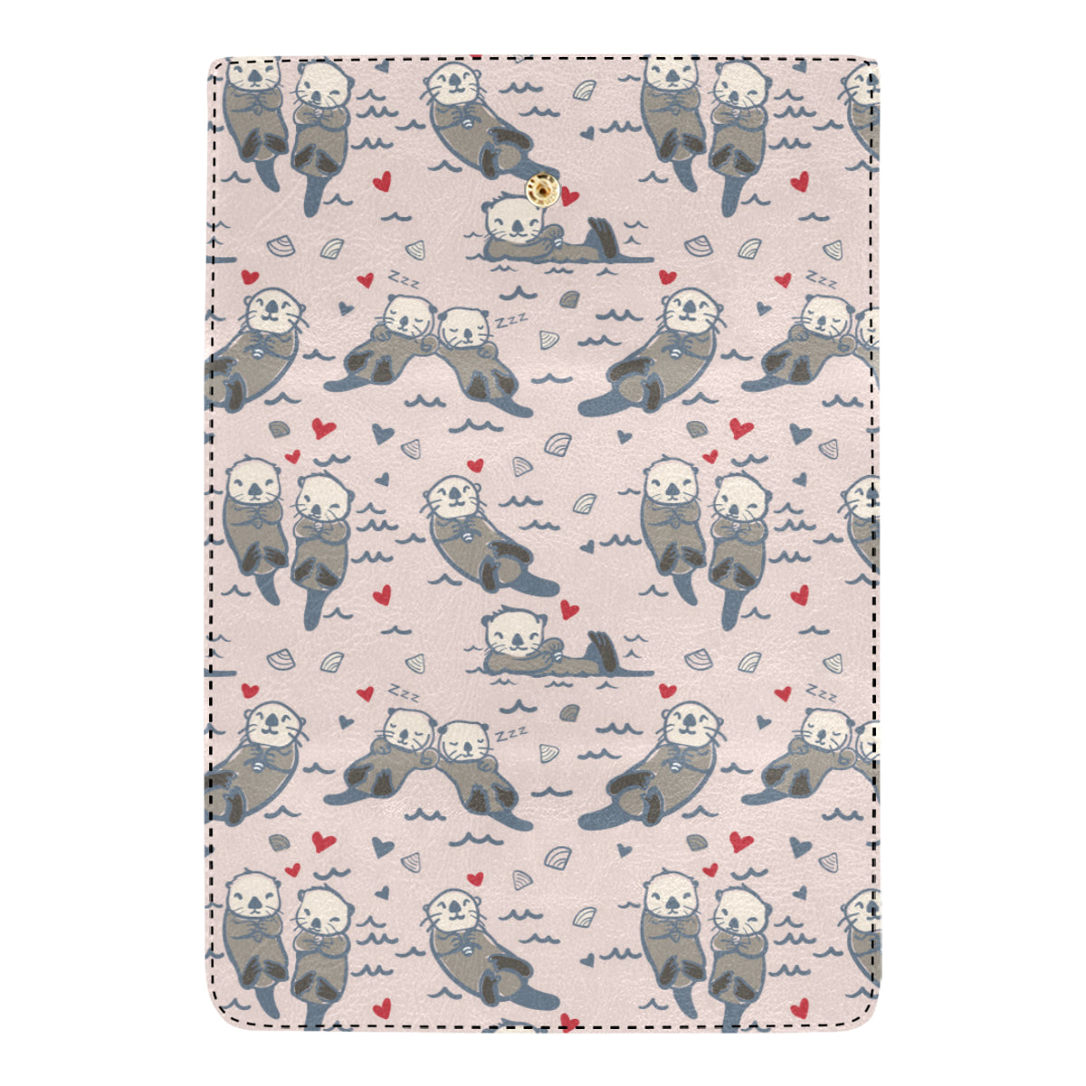 Sea Otter Pattern Print Design 02 Women's Trifold Wallet