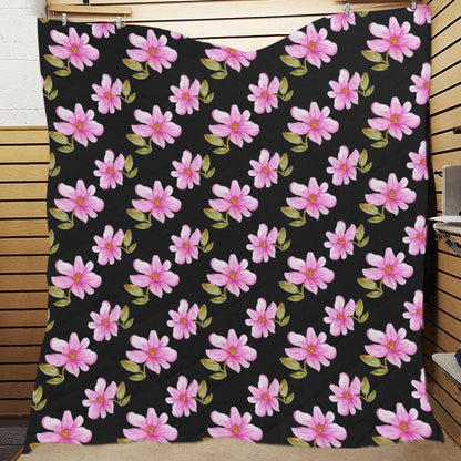 Magnolia Pattern Print Design MAG06 Premium Quilt