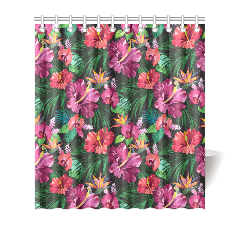 Hawaiian Flower Hibiscus tropical Shower Curtain
