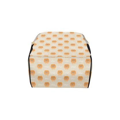 Pomeranians Pattern Print Design A04 Diaper Bag Backpack