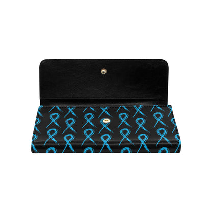 Prostate cancer Pattern Print Design A02 Women's Trifold Wallet