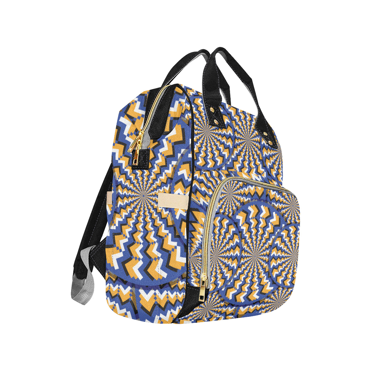 Optical illusion Pattern Print Design A01 Diaper Bag Backpack