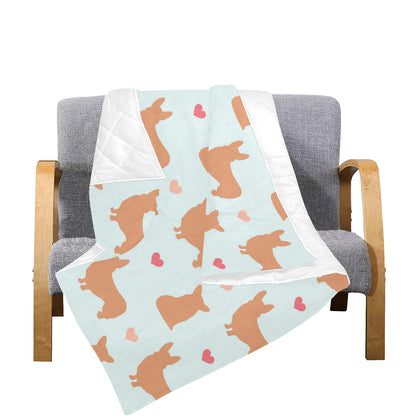 Pembroke Welsh Corgis Pattern Print Design A01 Premium Quilt