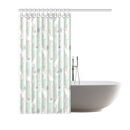 Rabbit Pattern Print Design RB011 Shower Curtain