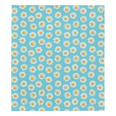 Daisy Pattern Print Design DS03 Premium Quilt