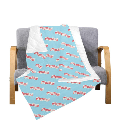Bacon Pattern Print Design 03 Premium Quilt
