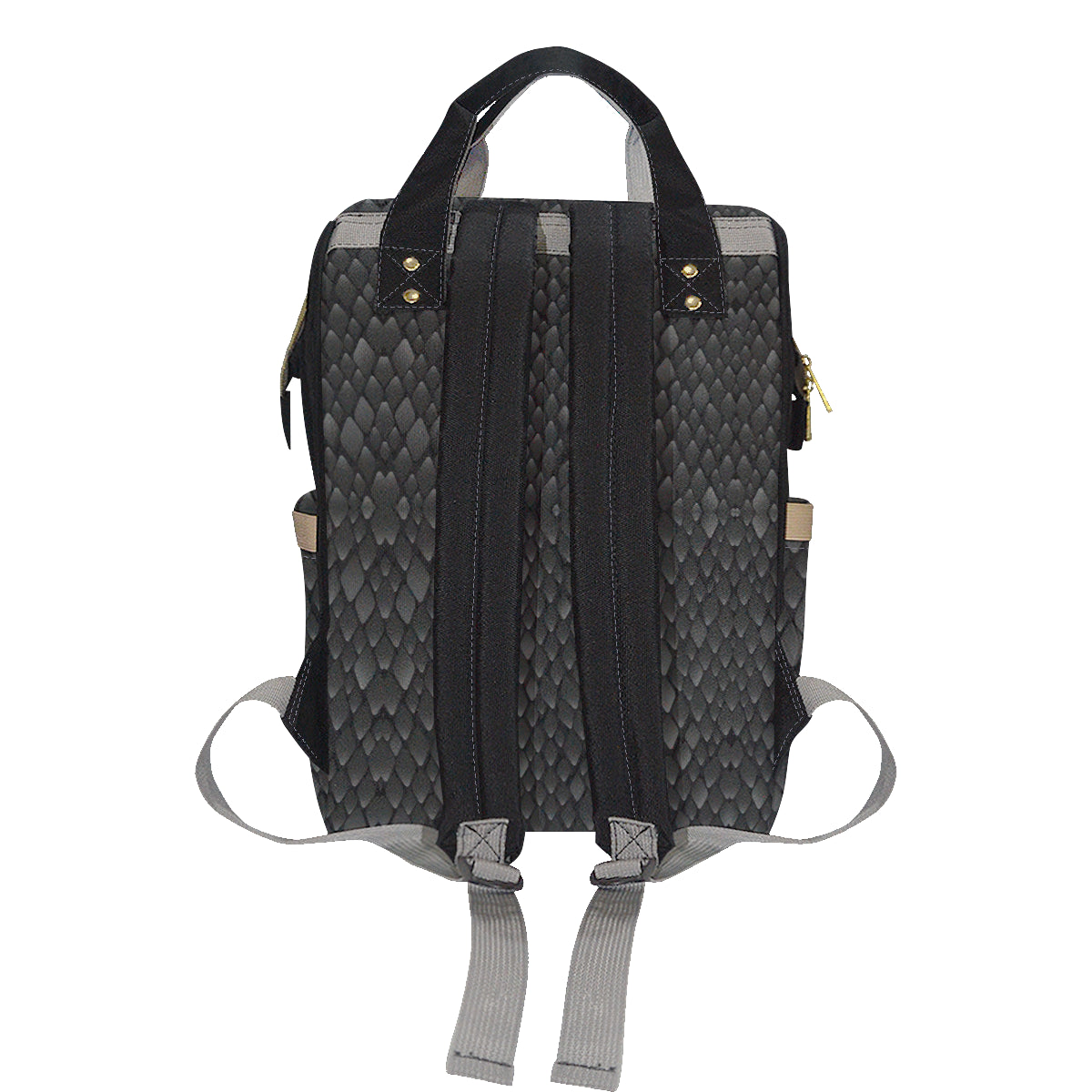 Snake Skin Black Print Diaper Bag Backpack