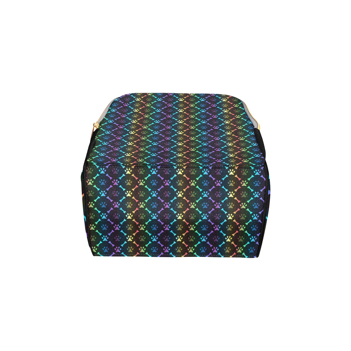 Paw Rainbow Print Diaper Bag Backpack