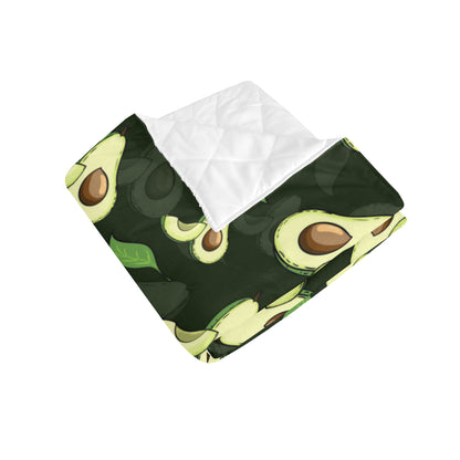 Avocado Pattern Print Design AC07 Premium Quilt