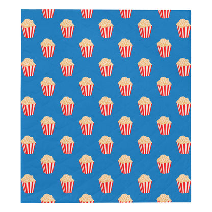 Popcorn Pattern Print Design A04 Premium Quilt