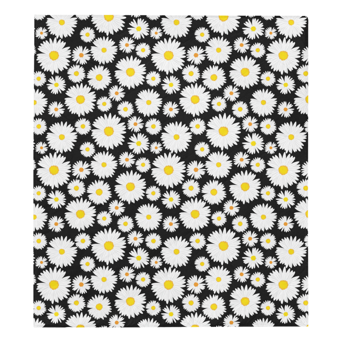 Daisy Pattern Print Design 01 Premium Quilt