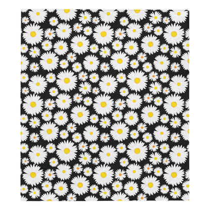 Daisy Pattern Print Design 01 Premium Quilt