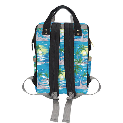 Palm Tree Beach Diaper Bag Backpack