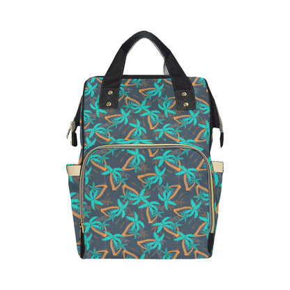 Palm Tree Pattern Print Design PT01 Diaper Bag Backpack